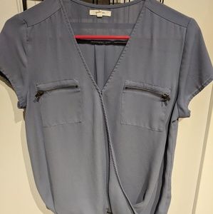 Blue-Grey Maurices Chiffon Shirt